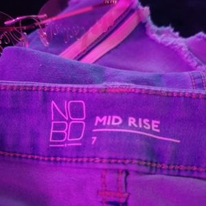 Pink stripe Jean Mini skirt